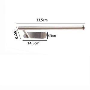 Porte-papier toilette sans perçage en fer, écologique, moderne, autoportant, pour cuisine et salle de bain - Product Image 5