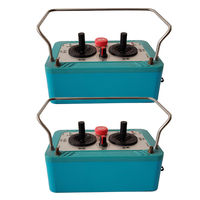 4 Joysticks Joysticks hydrauliques sans fil avec code fixe de fréquence 433 MHz en métal et plastique
