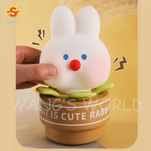 <span class=keywords><strong>Lampe</strong></span> de table de nuit LED rechargeable lapin mignon Port USB <span class=keywords><strong>à</strong></span> commande tactile moderne petite taille pour les décorations de noël cadeaux bébés - Product Image 5
