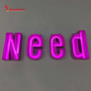 Brandnewsign nhà sản xuất tùy chỉnh nhà máy Outlet tùy chỉnh thiết kế <span class=keywords><strong>Acrylic</strong></span> Led Neon dấu hiệu nhúng hộp thép không gỉ chữ - Product Image 2