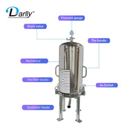 Filter Lenticular Depth-Stack Cartridge Disc Filters 12 inci 12/16 sel Bersertifikasi ISO9001 500L/Jam Throughput Tinggi untuk Anggur Lembut