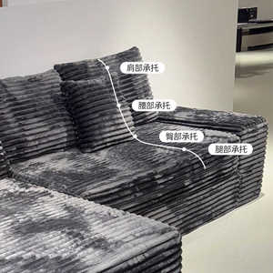 Divano Angolare a <span class=keywords><strong>L</strong></span> in Spugna Compressa GEDO <span class=keywords><strong>2026</strong></span> - Set Divani per Soggiorno e Arredamento Casa - Product Image 4