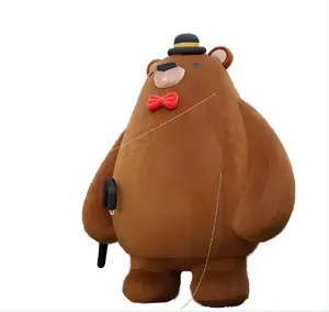 Custom giant advertising Inflatable cartoon mascot Brown bear from manufacturer of advertising inflatables