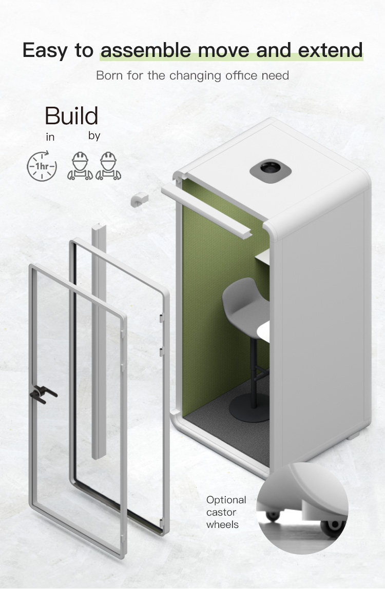 6 People Private Conference Small Cabine Office Soundproof Acoustic Phone  Booth for Sale| Alibaba.com