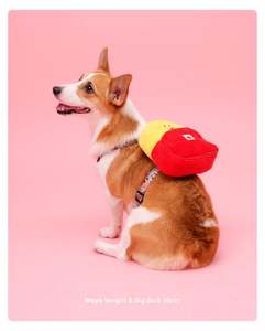 BB gıcırtılı bulmaca ses pet peluş oyuncak Beejay kore okul çantası süt kalem üç parçalı set interaktif saklambaç köpek oyuncak - Product Image 2