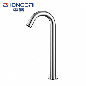 Robinet <span class=keywords><strong>de</strong></span> lavabo sans contact à infrarouge en laiton pour installation sur plan, mains libres, monotrou, pour salle <span class=keywords><strong>de</strong></span> bain et salle <span class=keywords><strong>de</strong></span> sport, <span class=keywords><strong>vente</strong></span> en gros d'usine - Product Image 1