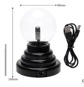 Lámpara de Plasma LED con Interruptor de Control, <span class=keywords><strong>Esfera</strong></span> de Nebulosa Contemporánea de ABS, Globo de <span class=keywords><strong>Electricidad</strong></span> Estática, Luz Nocturna Ambiental, Funciona con Pilas AAA - Product Image 5
