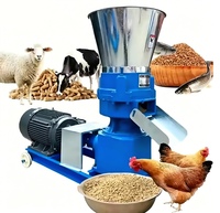 Machine à granulés d'aliments pour animaux portable domestique en acier inoxydable, haute performance, capacité de 300 kg/h, taille de granulés personnalisable pour poulets et porcs