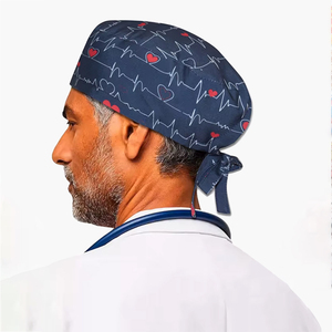 <span class=keywords><strong>Gorro</strong></span> Quirúrgico Estético al por Mayor para Odontología, Unisex, para Enfermería, Hospital, Médico, Cirujano, Estampado, para Hombres y Mujeres - Product Image 3