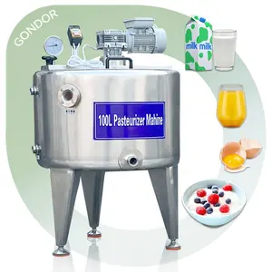 Pasteurizador industrial grande de água para iogurte e suco de frutas, máquina pesada para polpa de leite de cabra