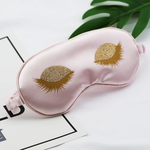 Nouveau Masque de Sommeil de Voyage en Satin et Soie Tricotée Ultra Doux avec Logo Personnalisé, Sangle Élastique, Soin Anti-<span class=keywords><strong>Cernes</strong></span> - Product Image 3
