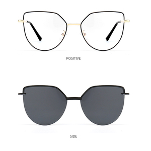 Monturas de Gafas Modelo 7002 Estilo Ojo de Gato para Mujer, Gafas con Clip Magnético, Lentes de Sol Polarizadas 2 en 1, Gafas Estilo Ojo de Gato - Product Image 5