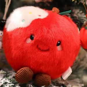 New Arrival <b>Soft</b> Christmas Apple Cartoon Kawaii Cute Plush <b>Toys</b> <b>Stuffed</b> Animal <b>Toys</b> Plush Polyester Claw Machine <b>Toys</b> for Shop - Product Image 1