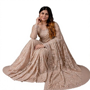 Sari de red suave para mujer, diseño indio de Vexotrend, hermoso diseño Patola, estilo tradicional, para todas las estaciones, para bodas y fiestas. - Product Image 1