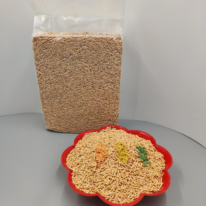 OEM Großhandel Umweltfreundliche Tofu-Katzenstreu Gestreifte Form Staubfrei Pflanzenfaser Natürlich Spülbar Klumpend PH-Gesundheitsindikator - Product Image 1