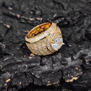 Anillo de Moda Personalizado con Diseño <span class=keywords><strong>Chucky</strong></span>, Estilo Hip-Hop, Mezcla de Piedras Naturales Grandes y Cristal, Marca de Moda con Personalidad - Product Image 6