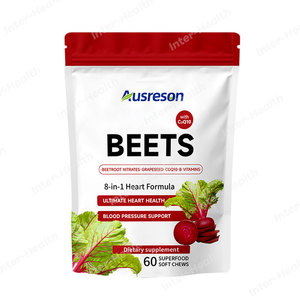 Gomitas de Remolacha Roja Ausreson OEM, Suplemento Herbal para la Salud del Corazón, Gomitas de Remolacha Orgánica con CoQ10 - Product Image 2