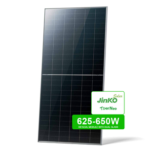 Paneles Solares Bifaciales de Doble Vidrio de Alta Eficiencia 23.32% Tipo N HJT BIPV HBC de 605W-630W para Solar 66HL4M-BDV en Stock - Product Image 3