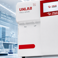 Sistema de Agua Automático para Laboratorio de 5-30L/H, Purificador de Agua Ultrapura, Sistema de Agua de Alta Pureza EDI con Eliminación de Endotoxinas por UF, PHILLI-EPURE