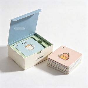 Cartes flash interactives d'apprentissage pour enfants, personnalisées et imprimées, pour le développement cognitif précoce et la reconnaissance des mots - Product Image 3