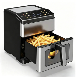 Nouvelle Friteuse à Air Chaud 8L Grande Capacité avec Chauffage Supérieur et Inférieur, Four Électrique à <span class=keywords><strong>Pression</strong></span>, Freidora De Aire, Four de Cuisson - Product Image 1