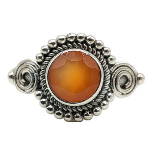 Anillo Ovalado de Plata de Ley 925 de Alta Calidad, Ajustable, Hecho a Mano, Joyería Fina para Mujer, Diseño de Cristal Pulido para Uso Diario - Product Image 3