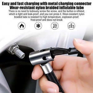 <span class=keywords><strong>Compresseur</strong></span> d'air 12V pour voiture, <span class=keywords><strong>moto</strong></span>, vélo, gonfleur de pneus portable avec lumière LED, gonfleur rapide 150PSI, pompe à air numérique intelligente - Product Image 4