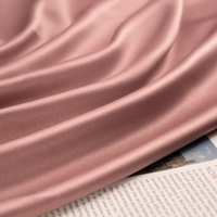 Tissu en satin de coton à bas prix sans élasticité, idéal pour les robes de mariée, les costumes de cérémonie et les tissus de fond pour vêtements