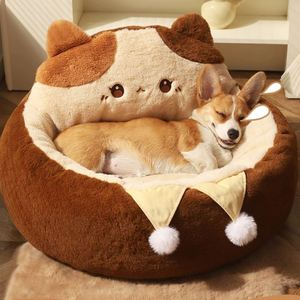 Modern Cartoon Cat & <b>Dog</b> <b>Bed</b> All-Season Universal Pet <b>Sofa</b> with Winter Warmth Washable & Eco-Friendly Anti-Slip Design - Product Image 5