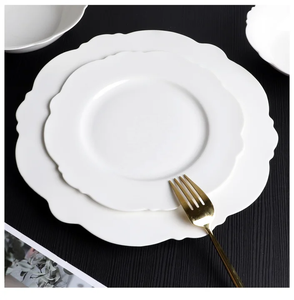 Four-Color Rose Ditsy Floral Morandi Bone China <b>Dinnerware</b> Set - Product Image 5
