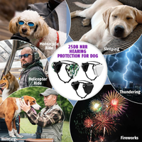 OEM&ODM Vente en gros Cache-oreilles réglables pour chien, Réduction du bruit 22dB SNR, Coussin en mousse souple pour feux d'artifice, orages, voyages et apaisement