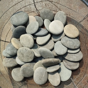 Ánh sáng màu xám đá cuội đánh bóng phẳng Vòng trẻ em đá nghệ thuật sỏi trẻ em sỏi đá sơn - Product Image 6