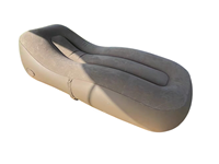 Fauteuil et canapé gonflables en PVC 185x76x55cm, design moderne et minimaliste, portable et pliable, pour le camping en plein air, la plage et la tente