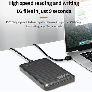 <span class=keywords><strong>Disque</strong></span> <span class=keywords><strong>dur</strong></span> externe portable mécanique TISHRIC de 2,5 pouces avec interface USB, capacités de 250/500 Go et 1/2 To - Product Image 2