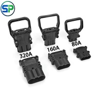 Connecteur d'alimentation de batterie 150V 80A/160A/320A avec boîtier en nylon/PC, prise mâle/femelle automobile pour câble de chariot élévateur