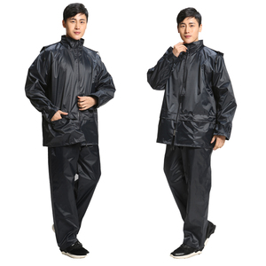 Traje de lluvia Impermeable personalizado para hombre, Impermeable con capucha oculta y ventilación de aire - Product Image 2