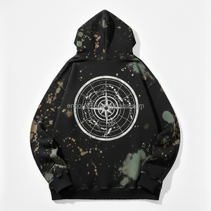 Sudadera con Capucha para Hombre, Diseño Personalizado de Fábrica, Pintura a Mano, Impresión Digital, Bordado con Pedrería, Sudadera Moderna de Primavera - Product Image 2