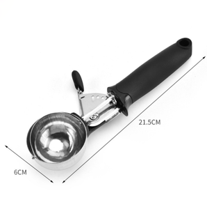 Novedoso utensilio de cocina para frutas con mango cómodo y antideslizante, cuchara para helado de acero inoxidable - Product Image 3