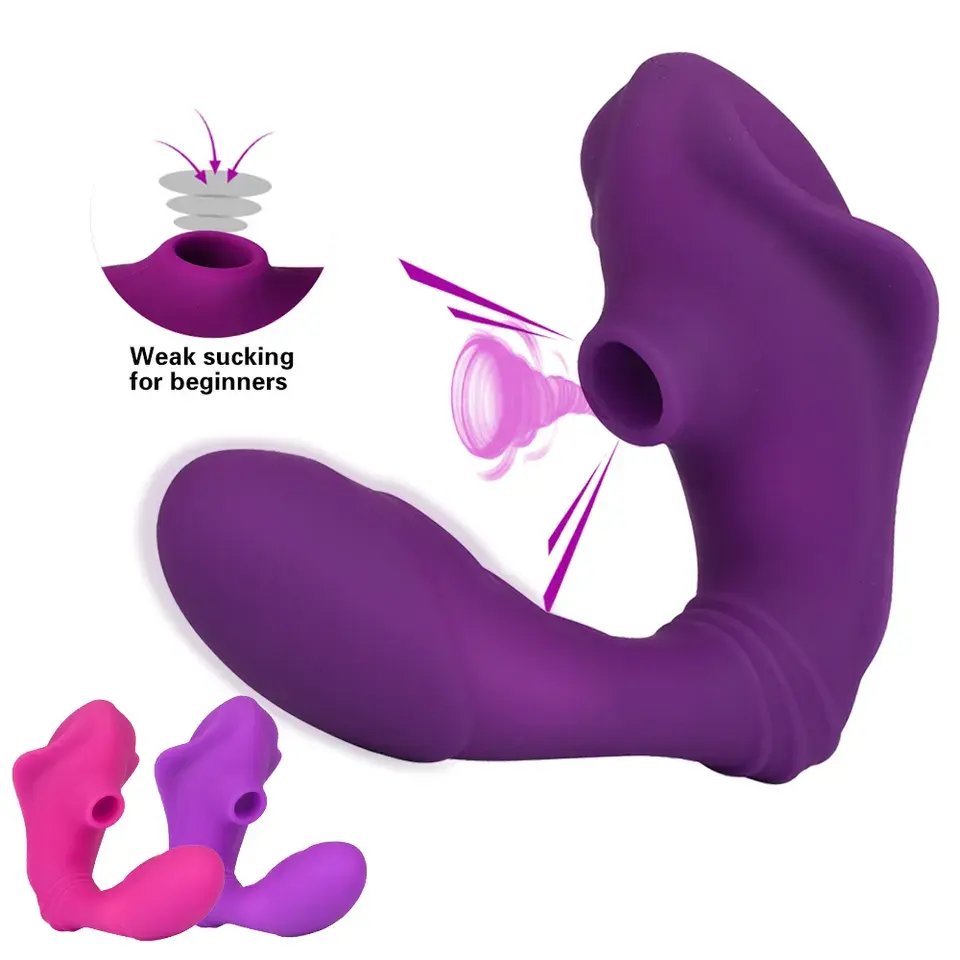 Produsen grosir mainan seksi dewasa pengisap puting klitoris Vagina g-spot mainan seks Vibrator Dildo Vibrator hisap untuk wanita