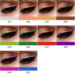 อายไลเนอร์ชนิดน้ำหลายสีเขียนฉลากส่วนตัวปากกาอายไลเนอร์ติดทนนานอายไลเนอร์แบบแวววาวติดทนนาน - Product Image 2