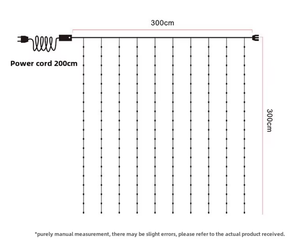 Cadena de cuero LED de 3m de longitud, lámpara de cortina, impermeable, IP44, Control remoto, <span class=keywords><strong>cascada</strong></span> <span class=keywords><strong>Solar</strong></span> para decoración de boda de Navidad - Product Image 6