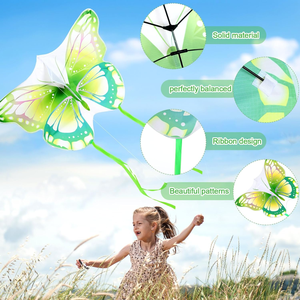 Aquiloni Volanti per Bambini all'Ingrosso, Design Personalizzato a Forma di Animali Cinesi e <span class=keywords><strong>Farfalle</strong></span>, Realizzati da Produttori di Aquiloni, Telaio Durevole in Fibra di Vetro - Product Image 4