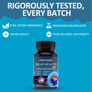 OEM Vitamin B1 B6 B12 kapsül Vitamin B kompleksi beyin sağlığı destek enerji <span class=keywords><strong>Boost</strong></span> takviyesi GMP sertifikalı fabrika - Product Image 3