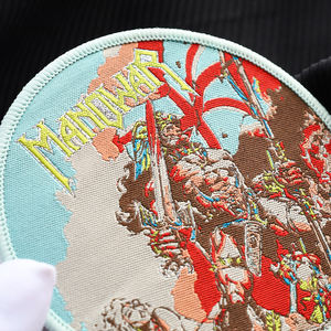 铁上定制名称刺绣标志机织物安全部门服装制服钩环贴片和编织徽章 - Product Image 4