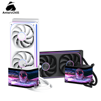 Système de refroidissement liquide tout-en-un AntarcChill avec tête de refroidissement OLED rotative, radiateur 240 mm, logo personnalisé, écran incurvé 3D, vente en gros
