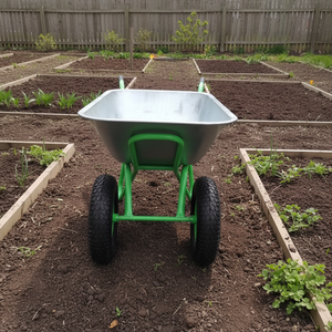<span class=keywords><strong>Brouette</strong></span> à deux roues en métal galvanisé <span class=keywords><strong>120L</strong></span>, chariot à eau 4.00-8, chariots à main - Product Image 4