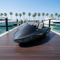 Tendance : Fibre de verre haute vitesse pour jet ski, karting électrique à batterie lithium, bateau 50 km/h, 1 place, divertissement aquatique