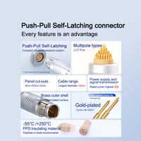 Conector Circular Push-Pull Compatible con Fischer Ultimate UP01, Enchufe UR01, Serie 07, Código 1U, Tipo M/F, 2/3/4/5/7/9 Pines