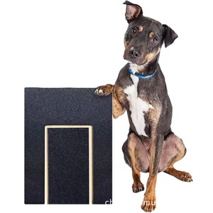 Wooden Dog <b>Scratching</b> <b>Post</b> Black Solid Wood Nail File Pet Claw Care For Dogs - Product Image 2