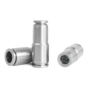 PG Pneumatic Connector Push-in Fittings Stainless Steel Direct One Touch Change Size Reducing Tube Connector